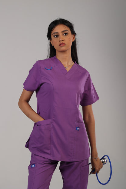 RZ Scrub Female Purple – تصميم أنيق وراحة مثالية