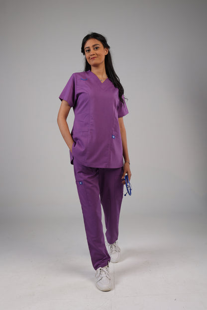 RZ Scrub Female Purple – تصميم أنيق وراحة مثالية