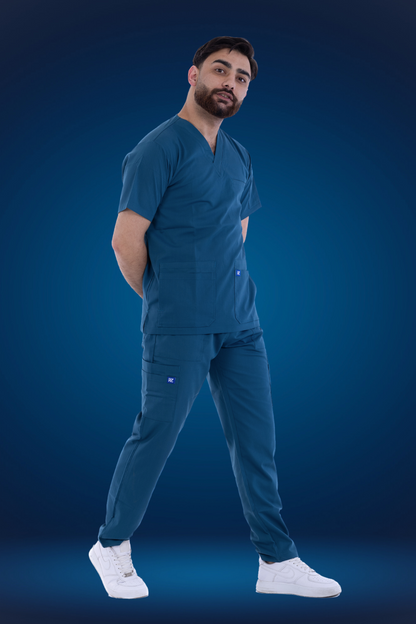 RZ Scrub Men's - Blue Petroly | ازرق بترولى– راحة وأناقة للرجال