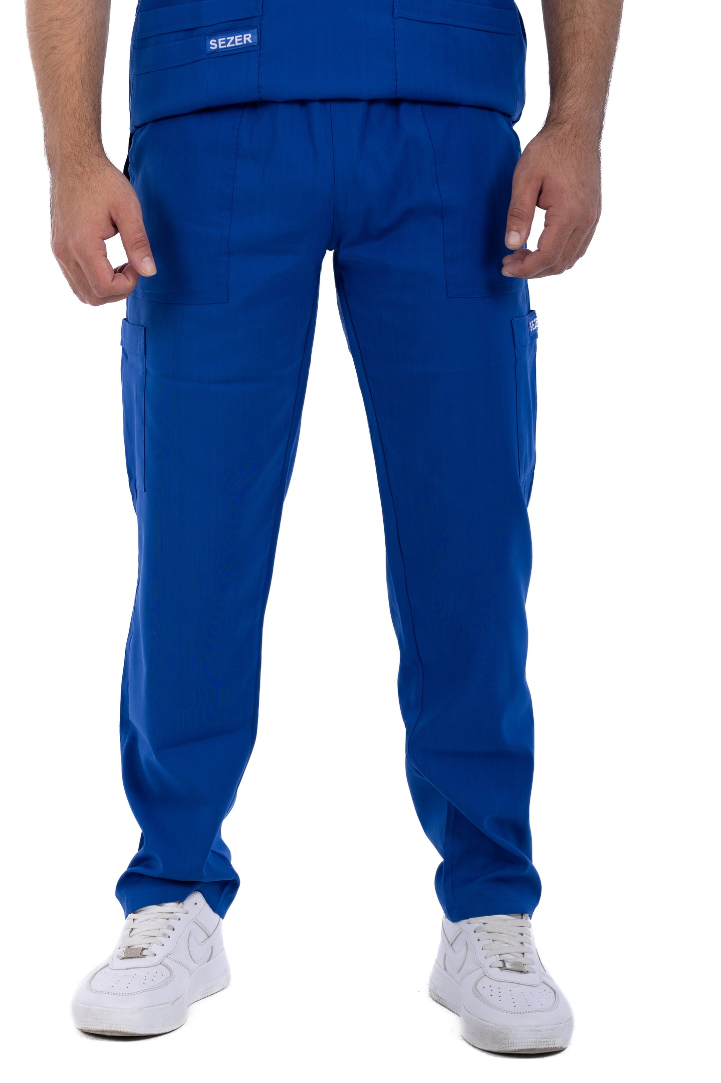 Sezar Scrub Men's - Royal Blue | أزرق ملكي – قطن ليكرا الجديد