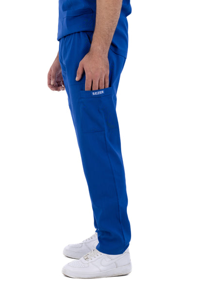 Sezar Scrub Men's - Royal Blue | أزرق ملكي – قطن ليكرا الجديد