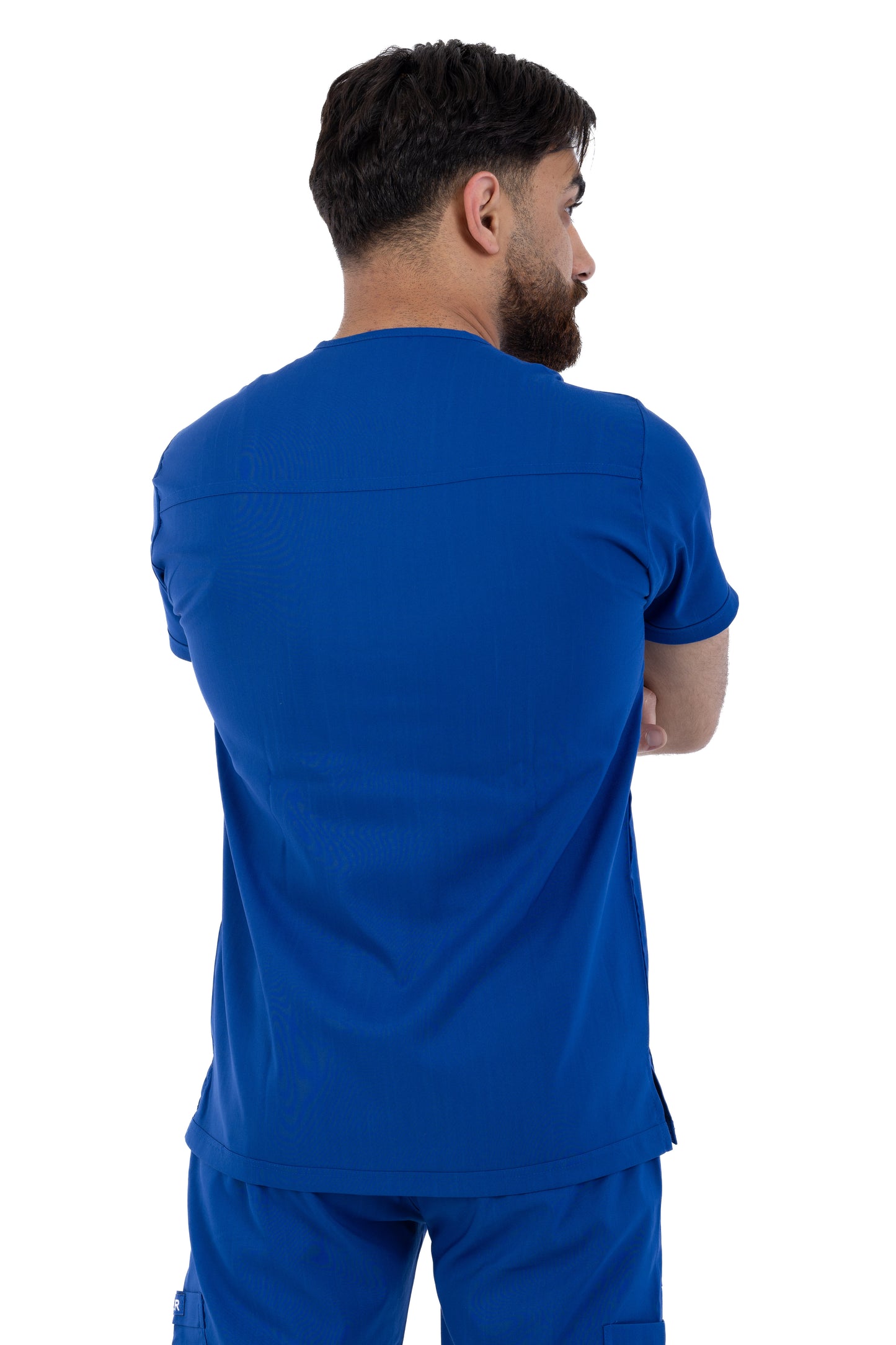 Sezar Scrub Men's - Royal Blue | أزرق ملكي – قطن ليكرا الجديد