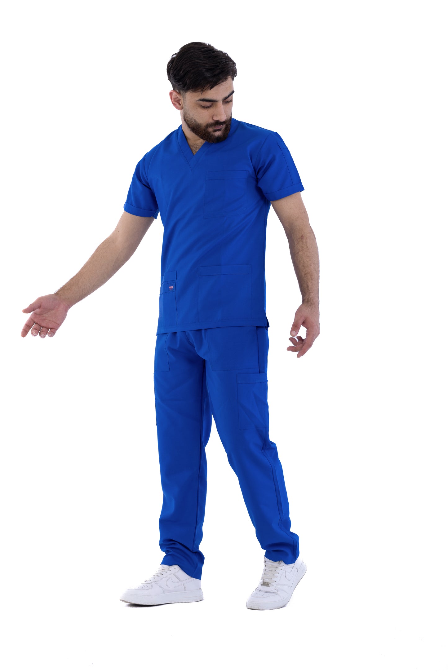 Sezar Scrub Polyester Men's- Royal Blue|  ازرق رويال– اسكرب بوليستر