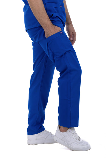 Sezar Scrub Polyester Men's- Royal Blue|  ازرق رويال– اسكرب بوليستر