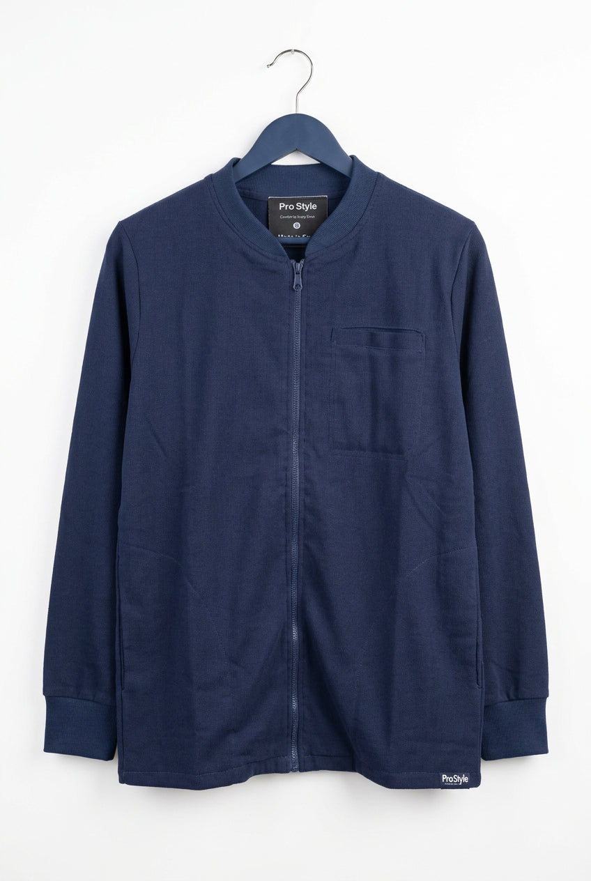 جاكيت اسكرب طبي كحلي – Medical Scrub Jacket Navy true