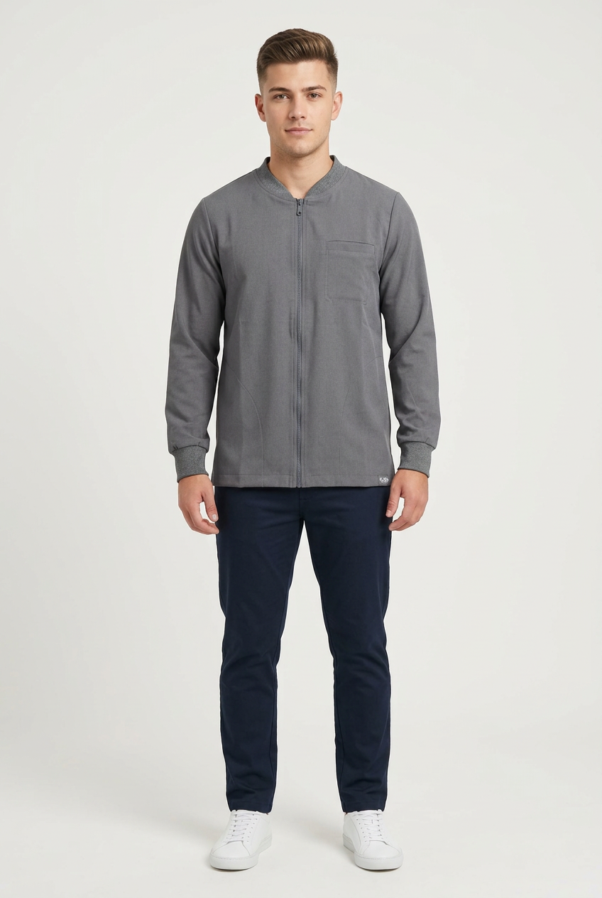 جاكيت اسكرب طبي رمادى– Medical Scrub Jacket Gray