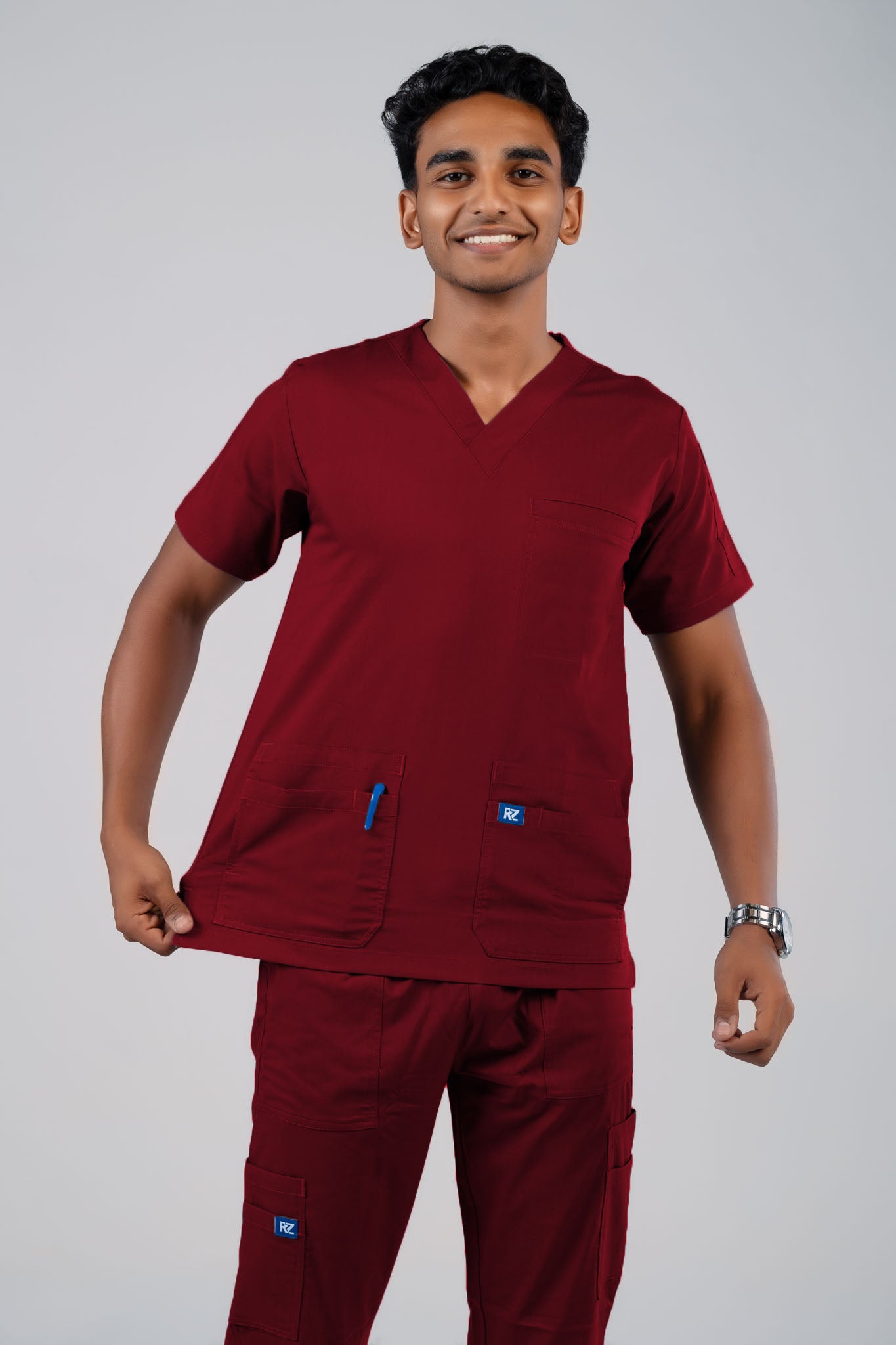 RZ Scrub Men's - Maroon | نبيتي – راحة وأناقة للرجال