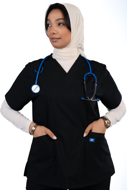 RZ Scrub Female Black –  اسود - تصميم أنيق وراحة مثالية