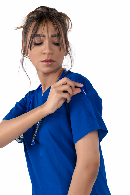 RZ 1 Scrub Female - Royal Blue | ازرق رويال – راحة وأناقة للنساء