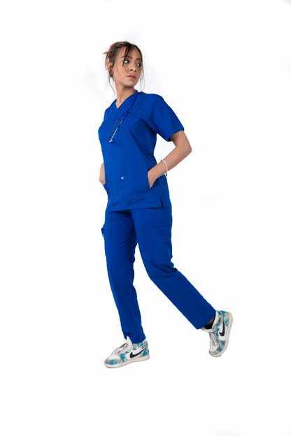 RZ 1 Scrub Female - Royal Blue | ازرق رويال – راحة وأناقة للنساء